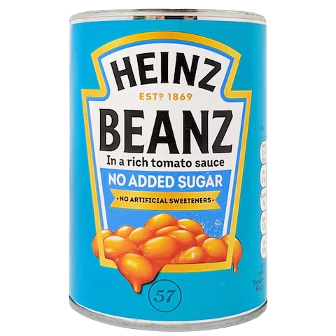 فاصوليا مطبوخة بصلصة الطماطم‎ بدون سكر مضاف 415 جم هاينز